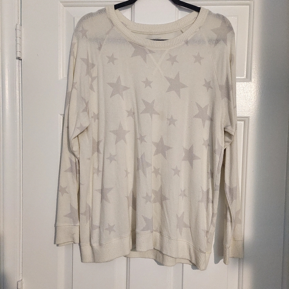 Lucky Brand Cream Knit Sweater
